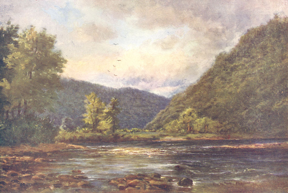 IRELAND. Leinster. The Meeting of the Waters, Woodenbridge c1912 old print